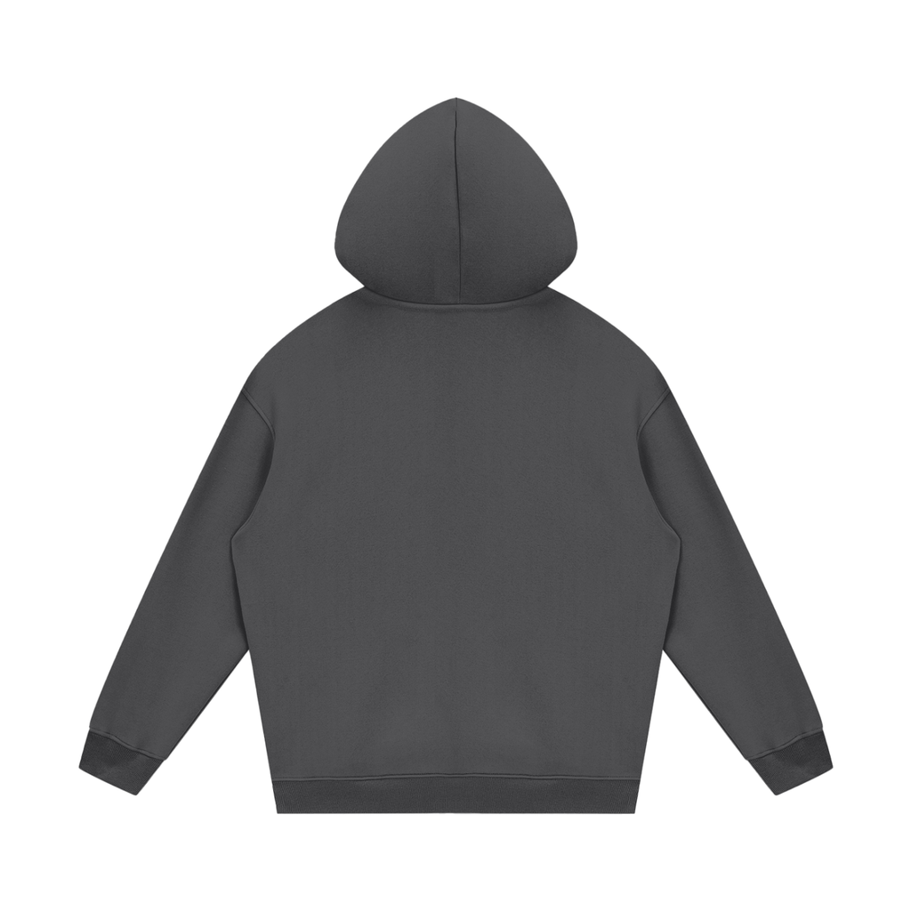 Unisex Heavyweight Relaxed Cotton Blend Hoodie - Push Thru It Original Tri-Color Print