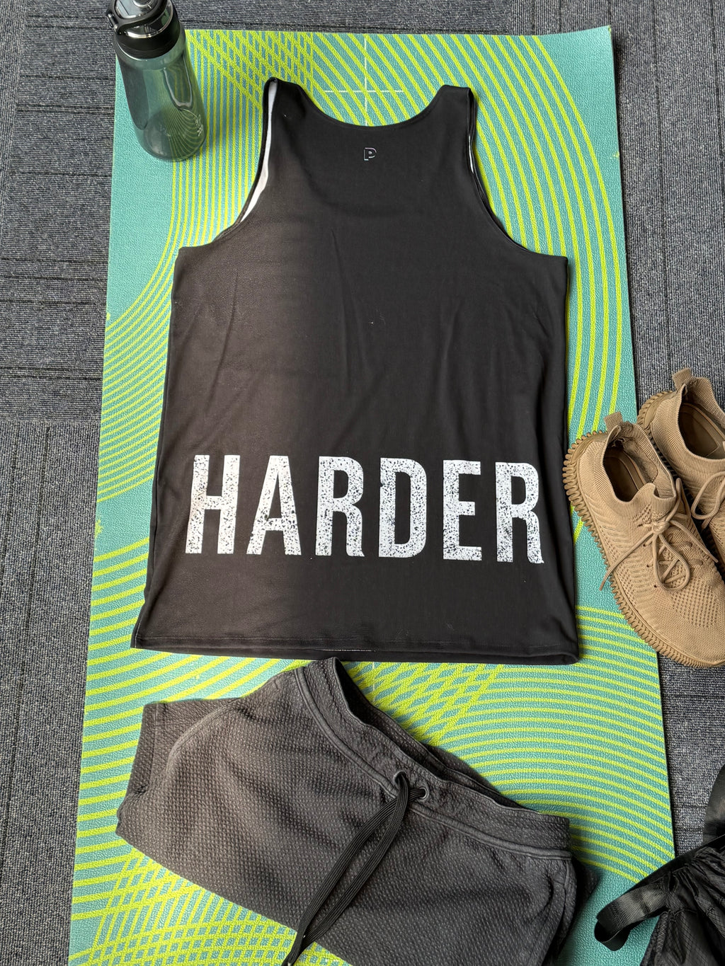 Men's Workout Tank Top - Push Thru It Harder - Red