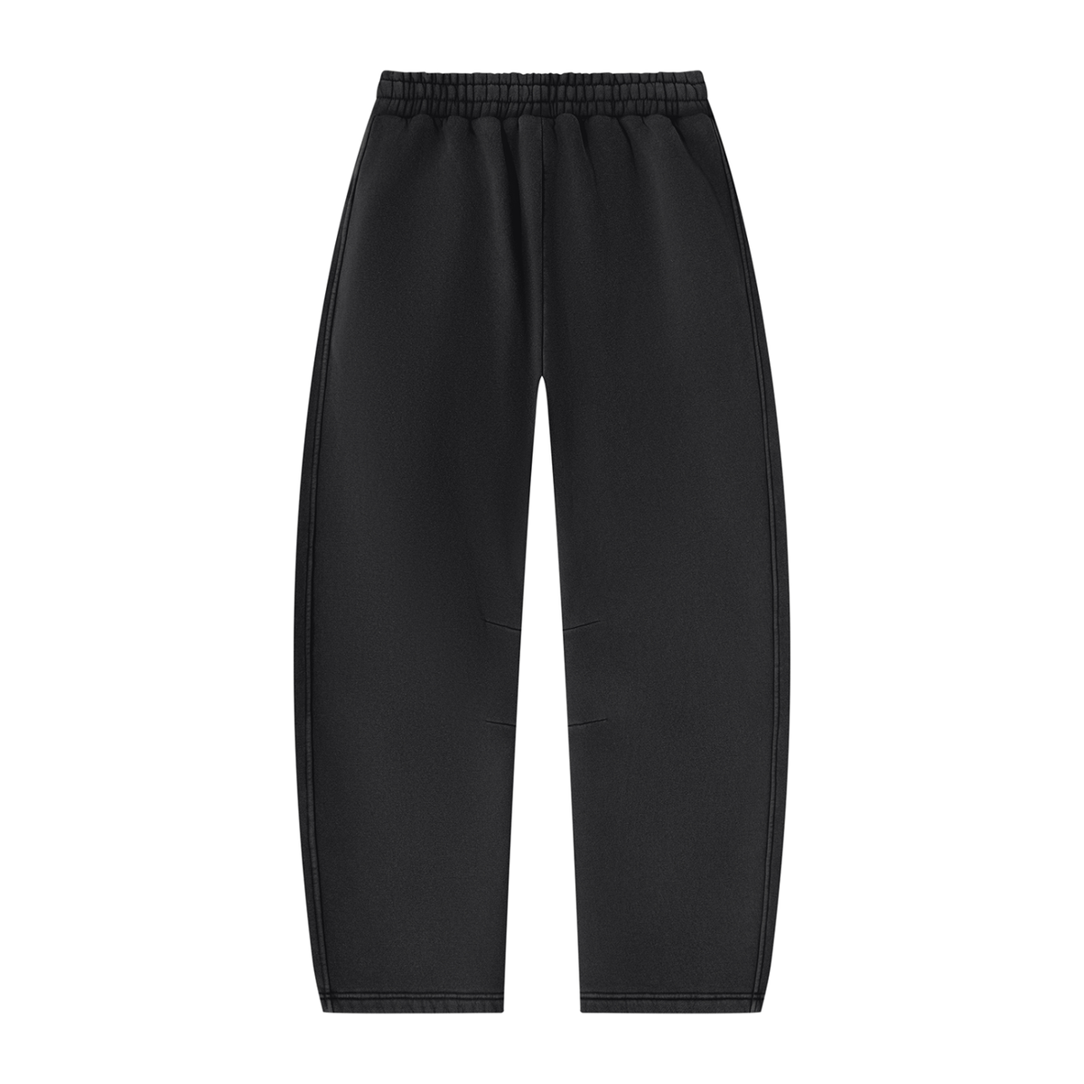 Unisex Vintage Wash Barrel Leg Fleece Sweatpants - Push Thru It Chrome Print