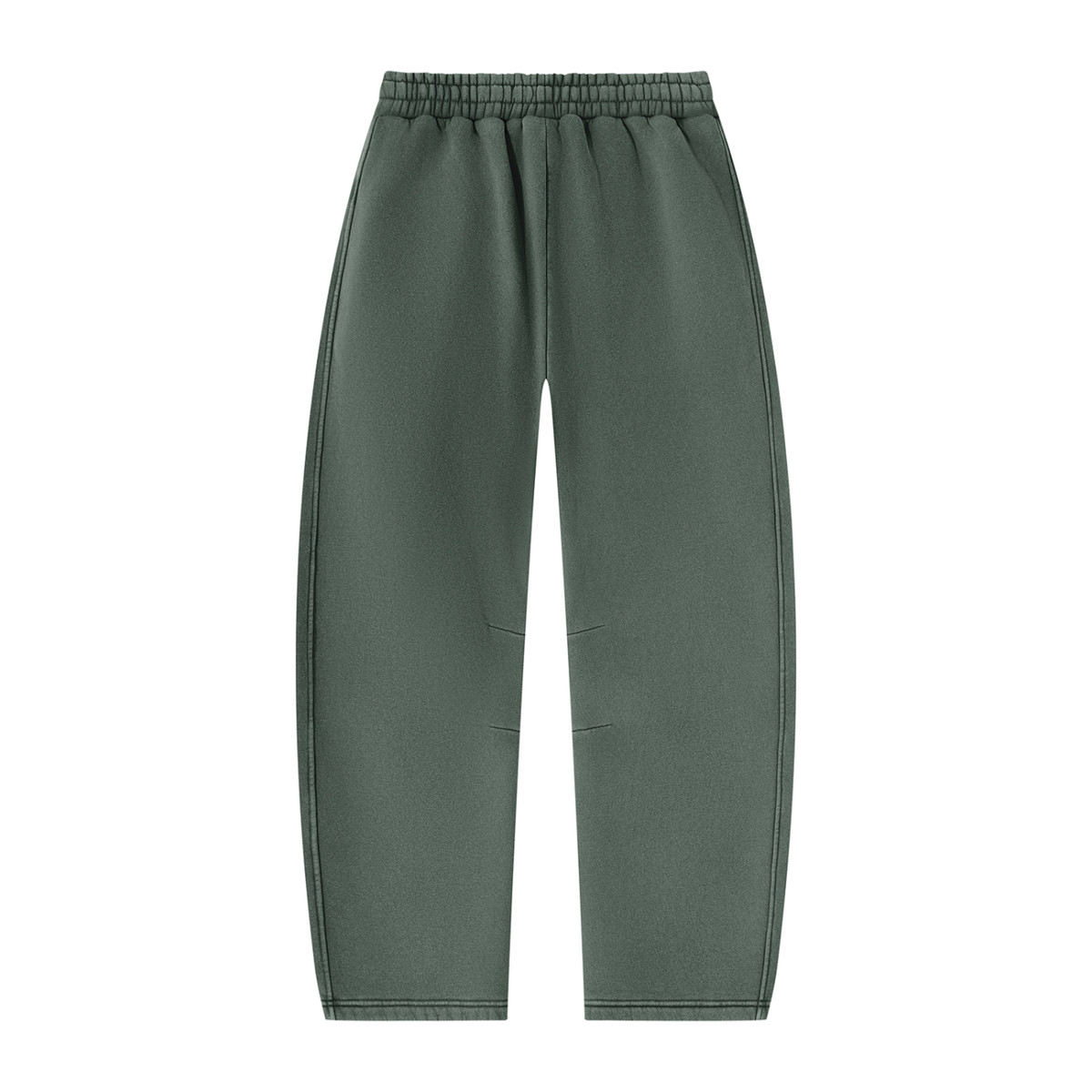 Unisex Vintage Wash Barrel Leg Fleece Sweatpants - Push Thru It Chrome Print